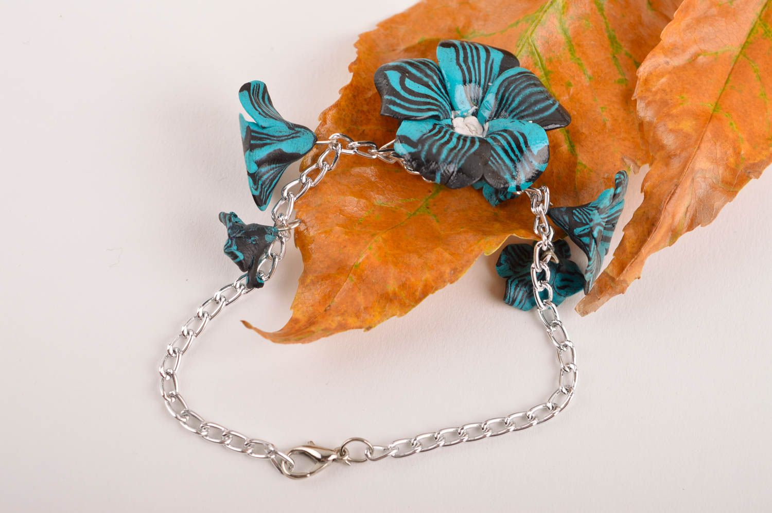 Handmade bracelet accessory for women gift ideas clay jewelry clay bracelet photo 1