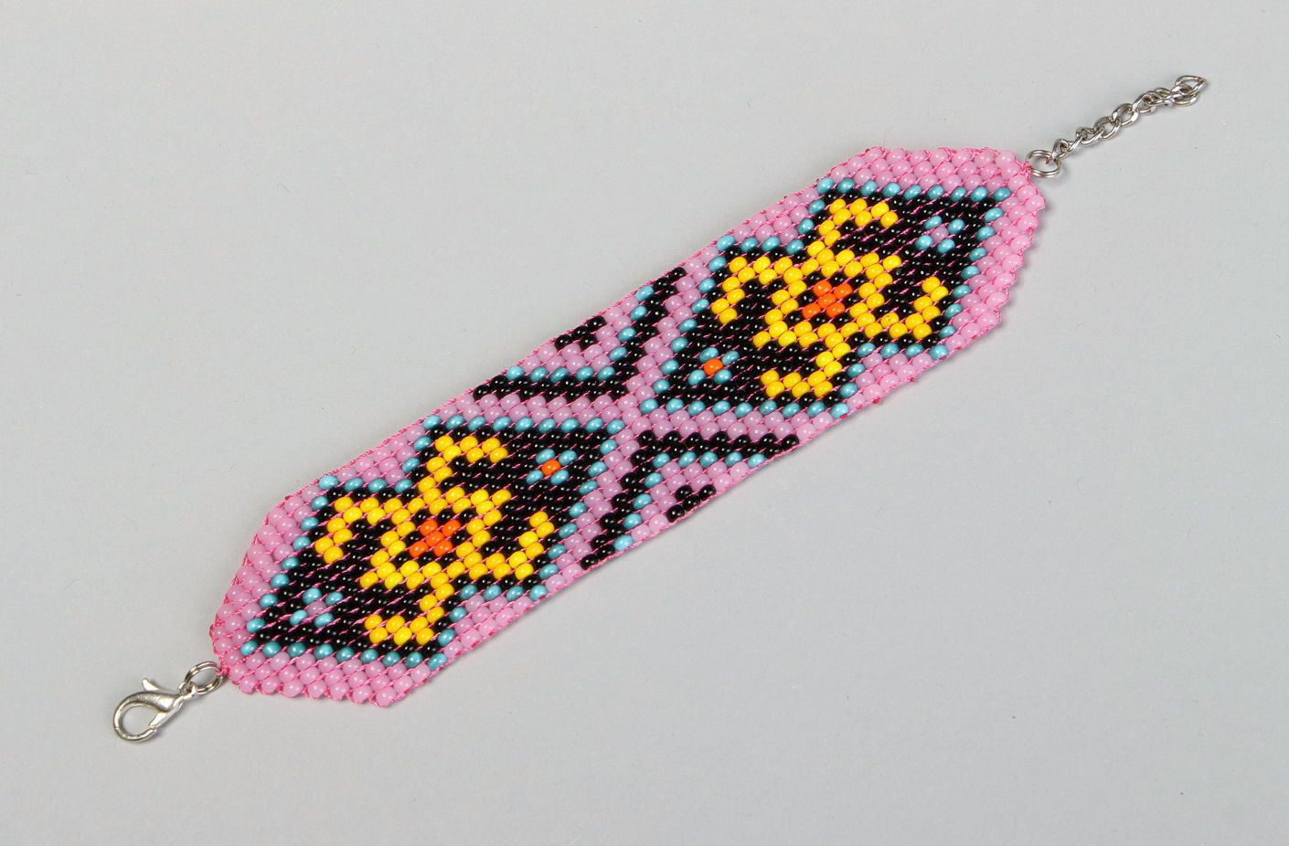 Bracelet made of Czech beads Protection photo 4