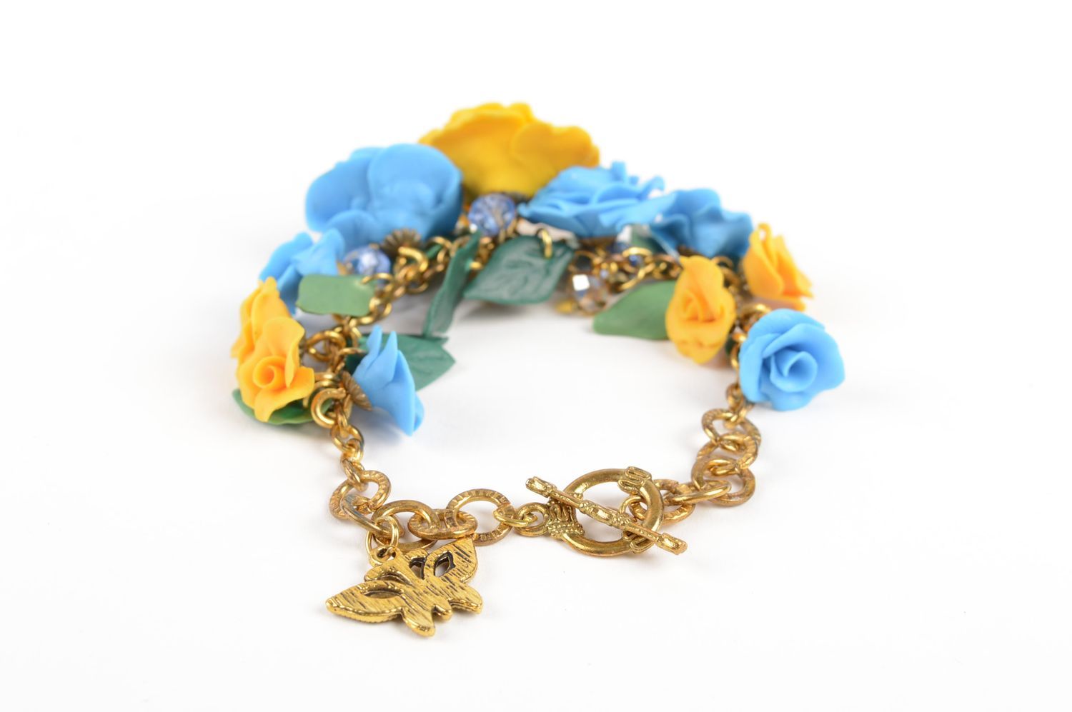 Handmade bracelet women accessories fashion bracelet with flowers womens jewelry photo 3