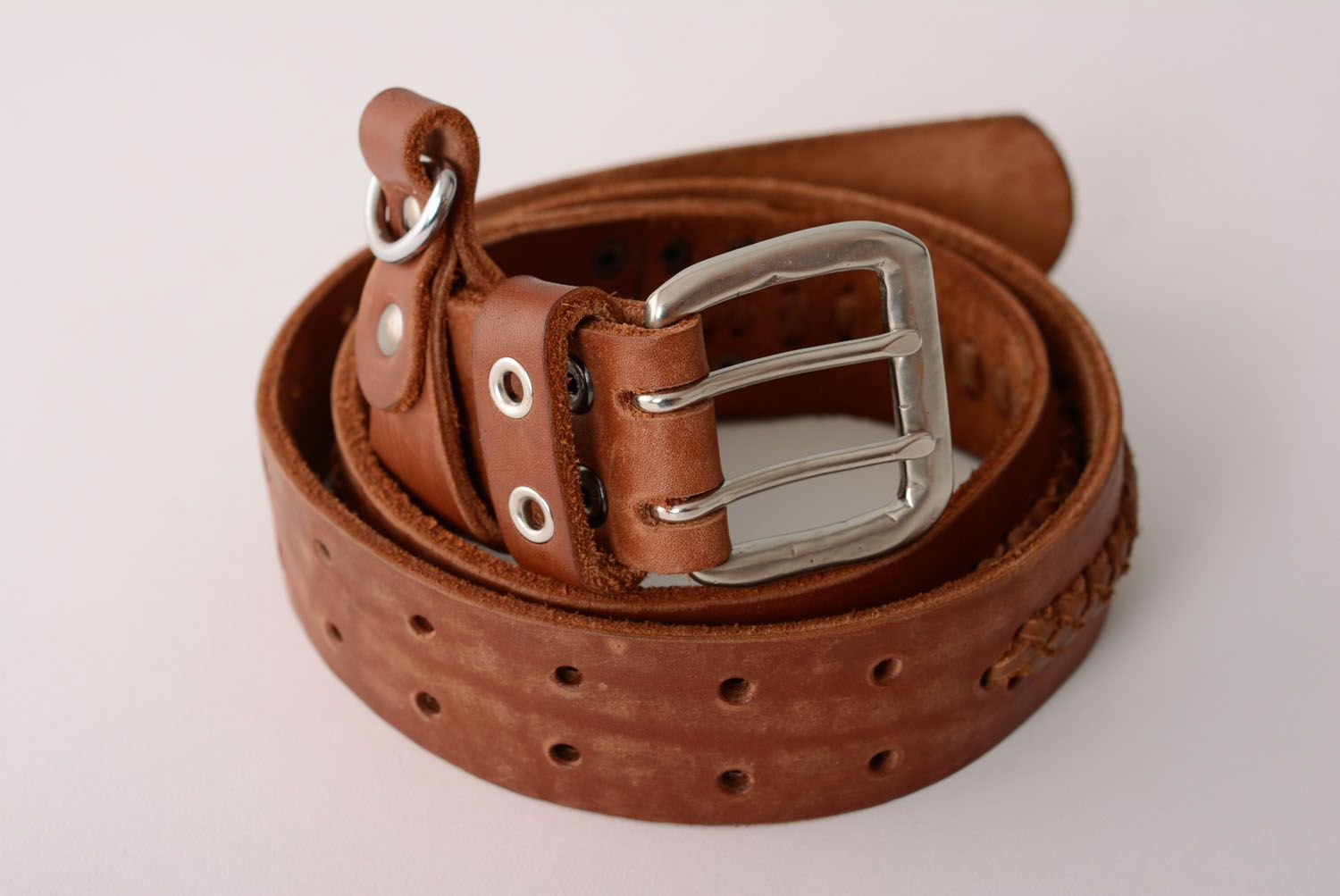 Genuine leather belt photo 1
