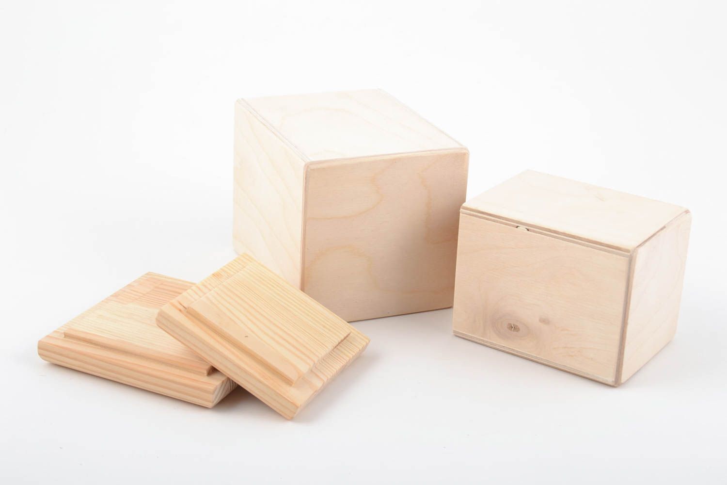 Candeleros de madera inacabados material para manualidades 2 artículos foto 3