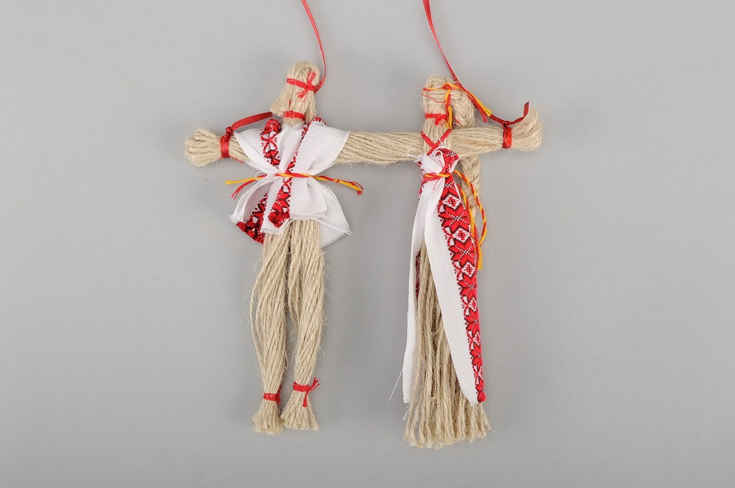 Bambola etnica di stoffa fatta a mano amuleto talismano slavo inseparabili
 foto 4