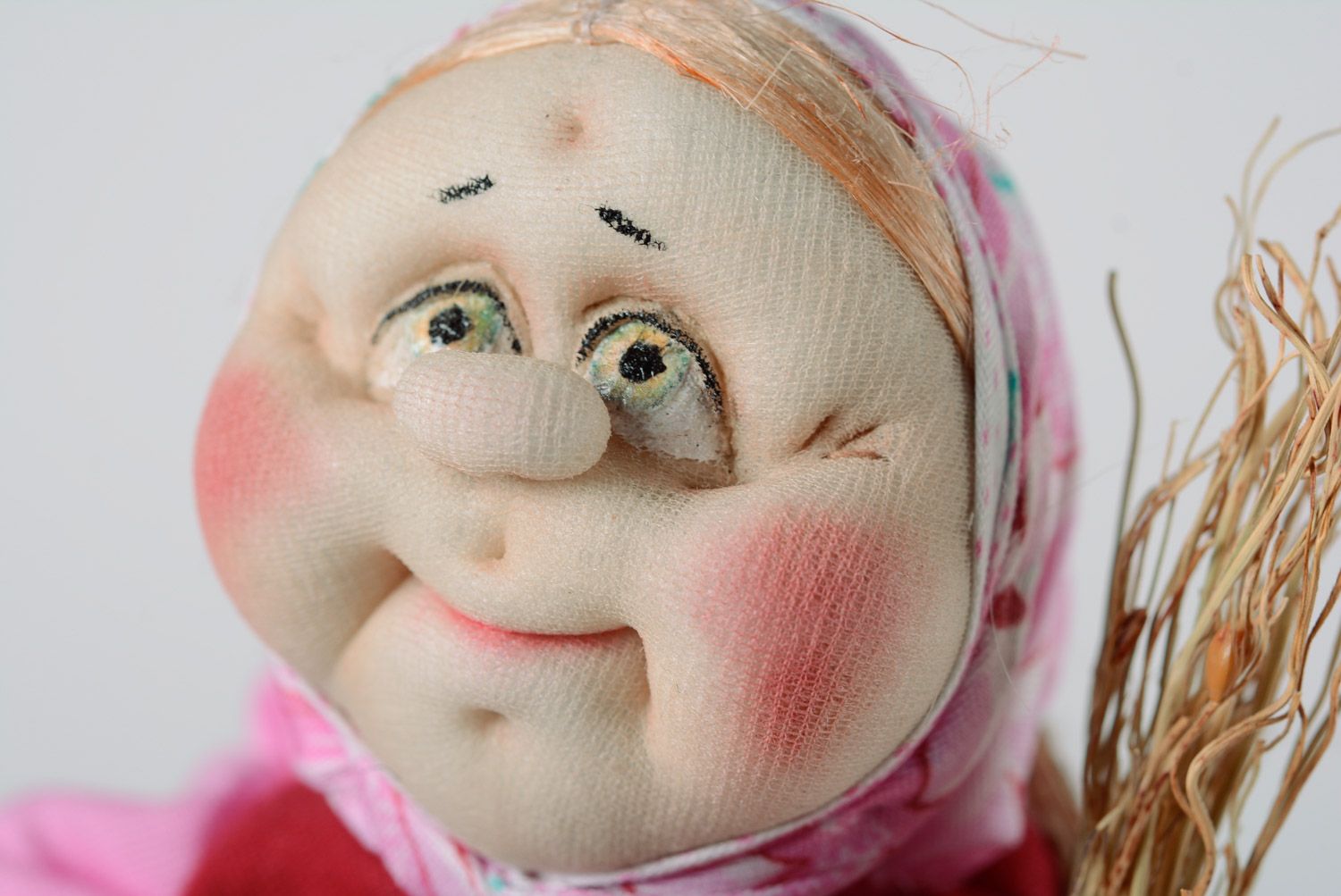 Muñeca de tela de caprón amuleto para casa bonita artesanal Ama de casa foto 2