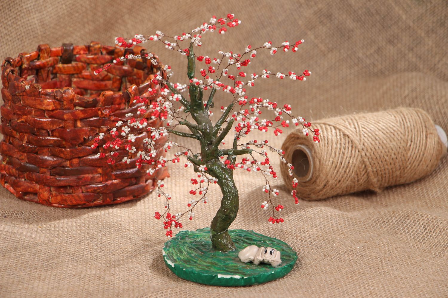 Handmade Topiary aus Glasperlen   foto 5
