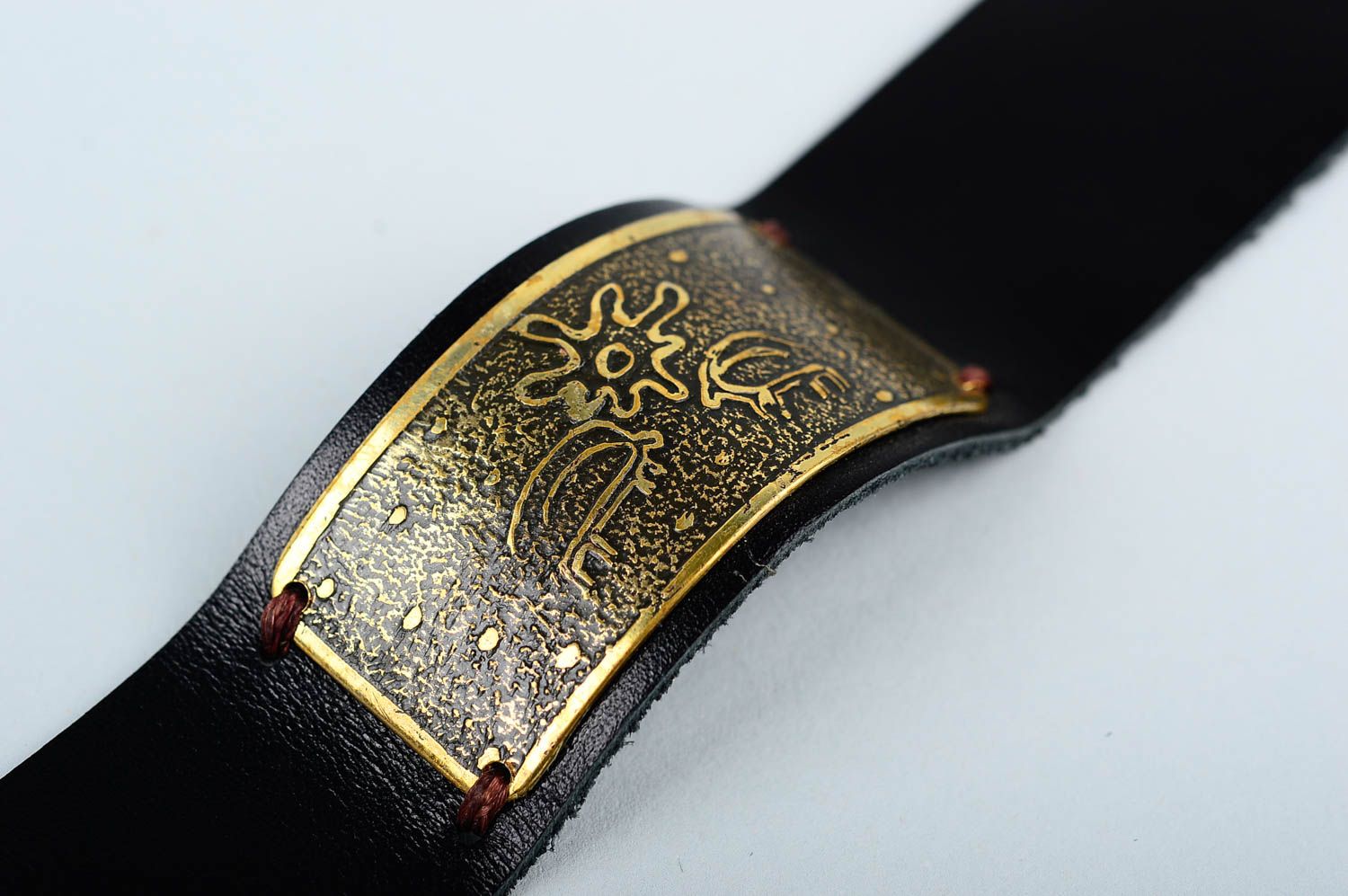 Unusual handmade leather bracelet costume jewelry designs fashion trends photo 4