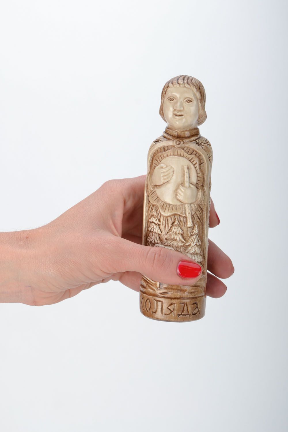 Plaster figurine of Slavic god Kolyada photo 1