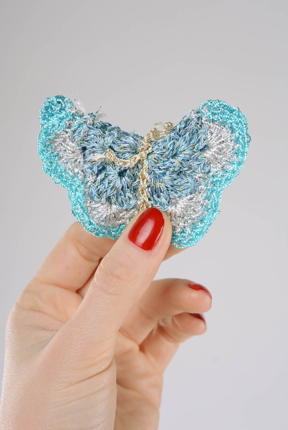 Crocheted butterfly photo 2
