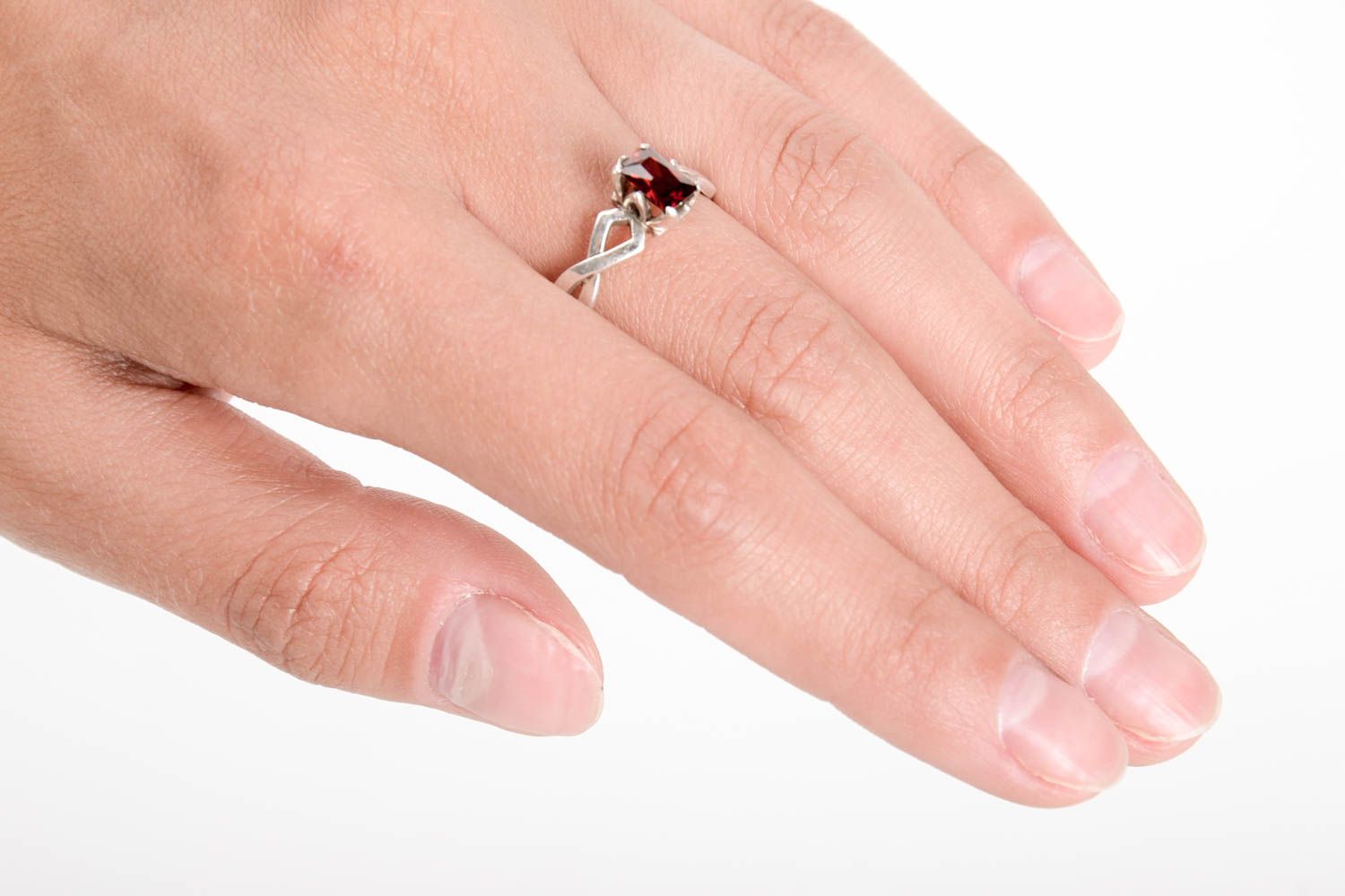 Кольцо из серебра ручной работы женское кольцо элитная бижутерия красивое кольцо фото 1