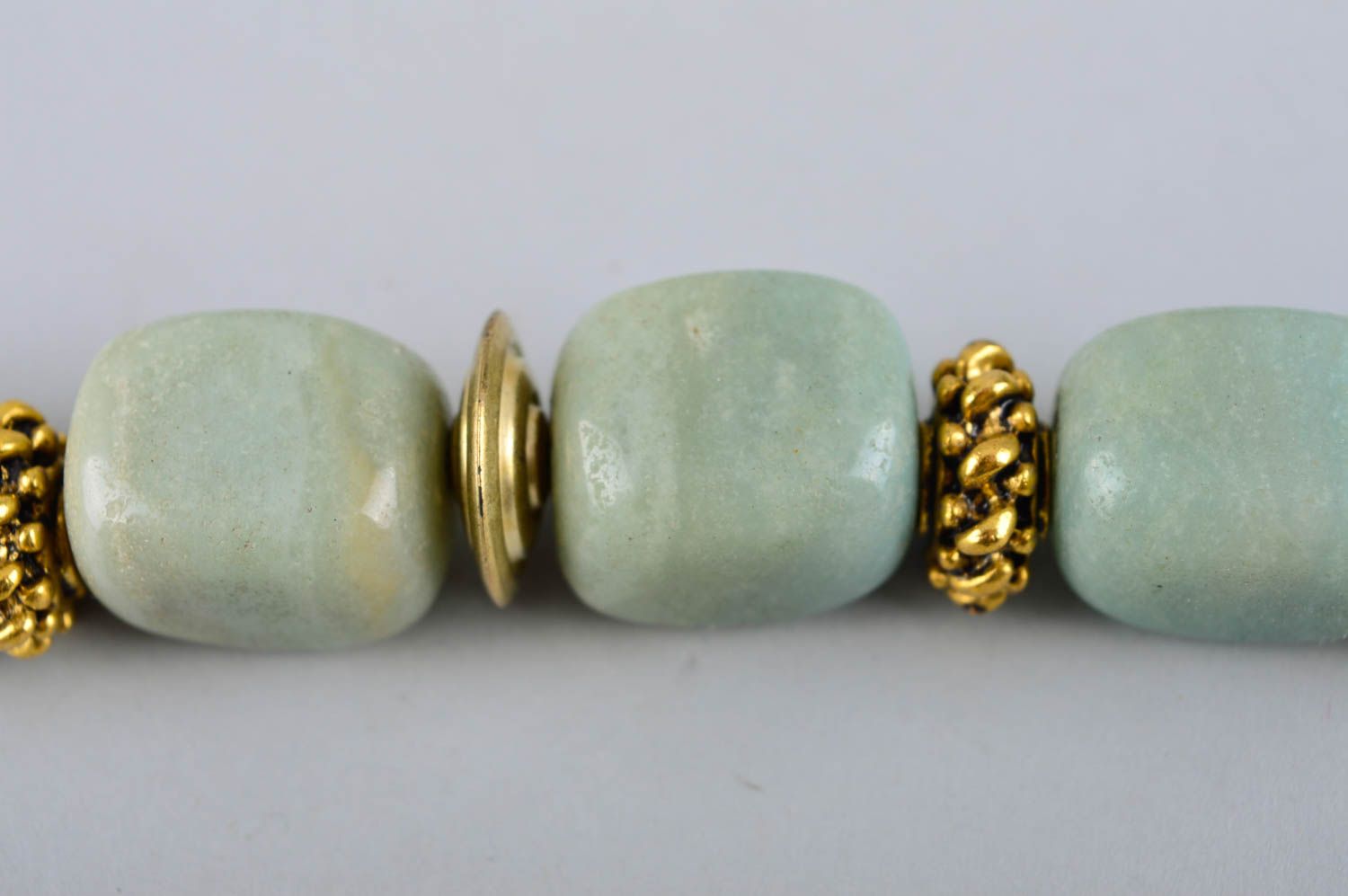 Колье с натуральными камнями колье ручной работы ожерелье из камня необычное фото 3