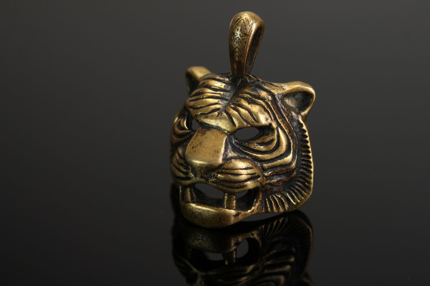 Homemade bronze pendant Tiger photo 1
