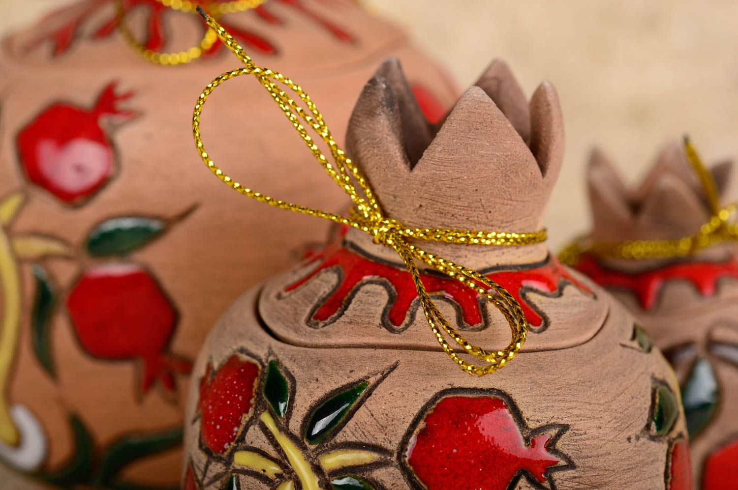 Joyeros artesanales con forma de granadas accesorios para mujer regalo original foto 3