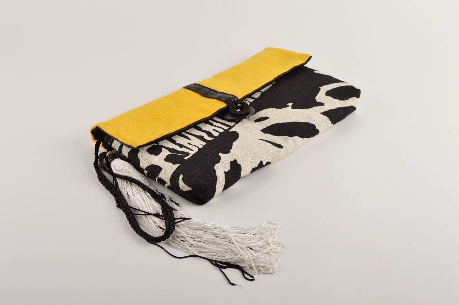 Unusual evening bag designer yellow clutch stylish beautiful accessories photo 5