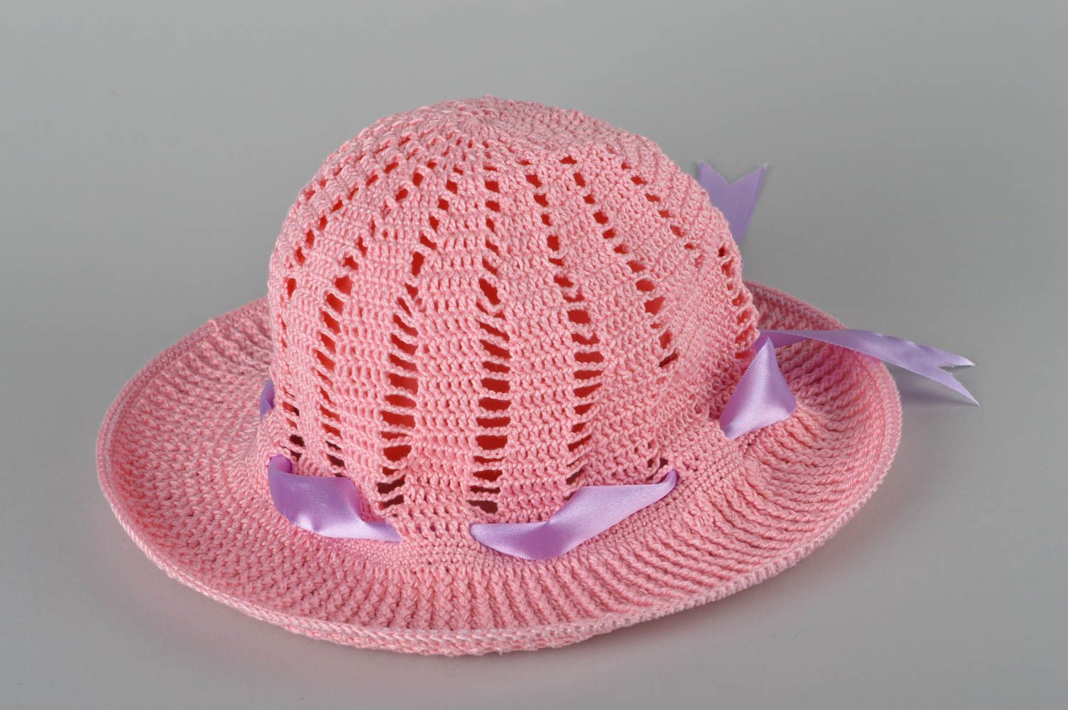 Chapeau tricoté fait main Accessoire femme rose au crochet Cadeau pour femme photo 5
