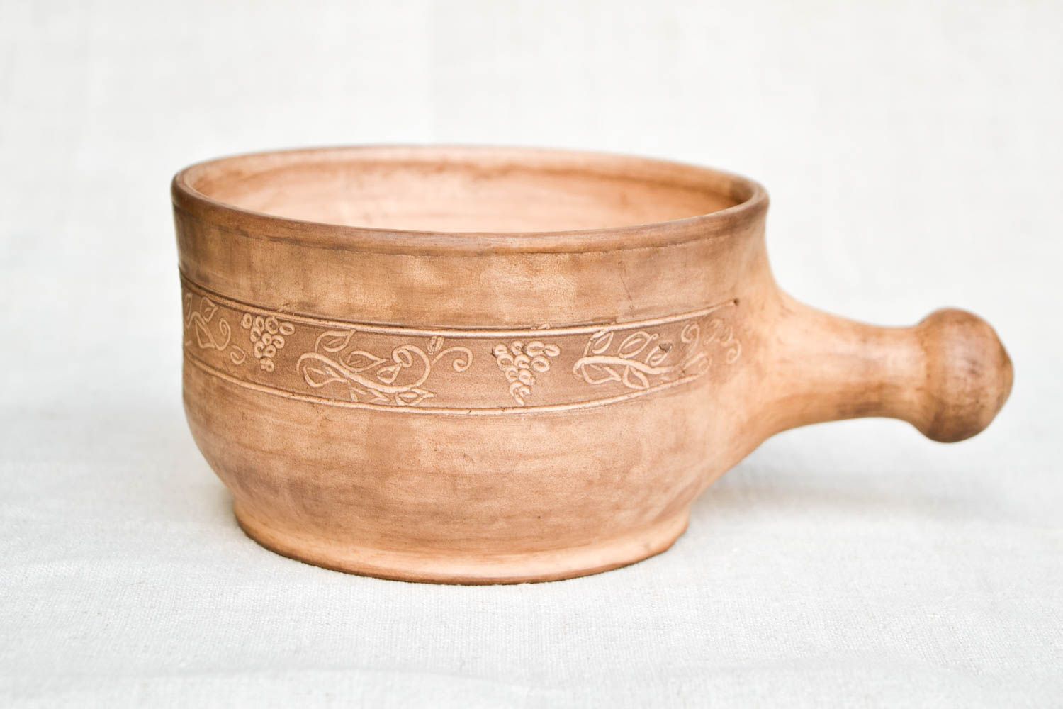 Handmade ceramic bowl stylish soup dish kitchen pottery designer clay bowl photo 3