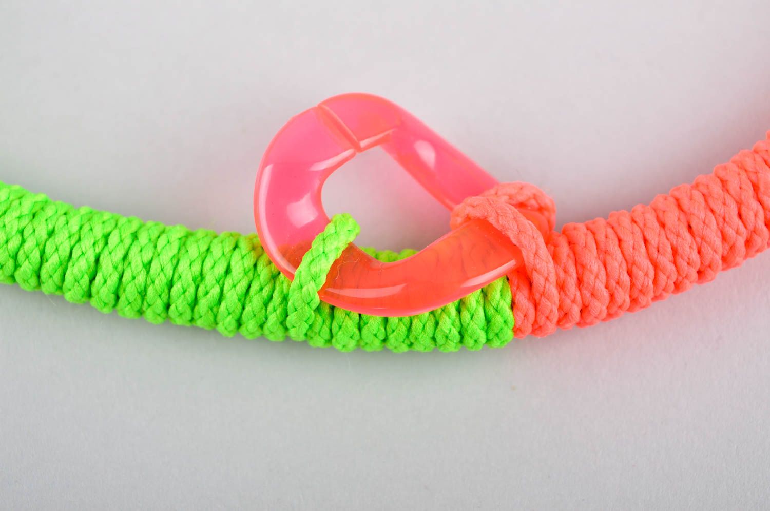 Collar de cuerda de colores artesanal adorno para el cuello accesorio de verano  foto 3