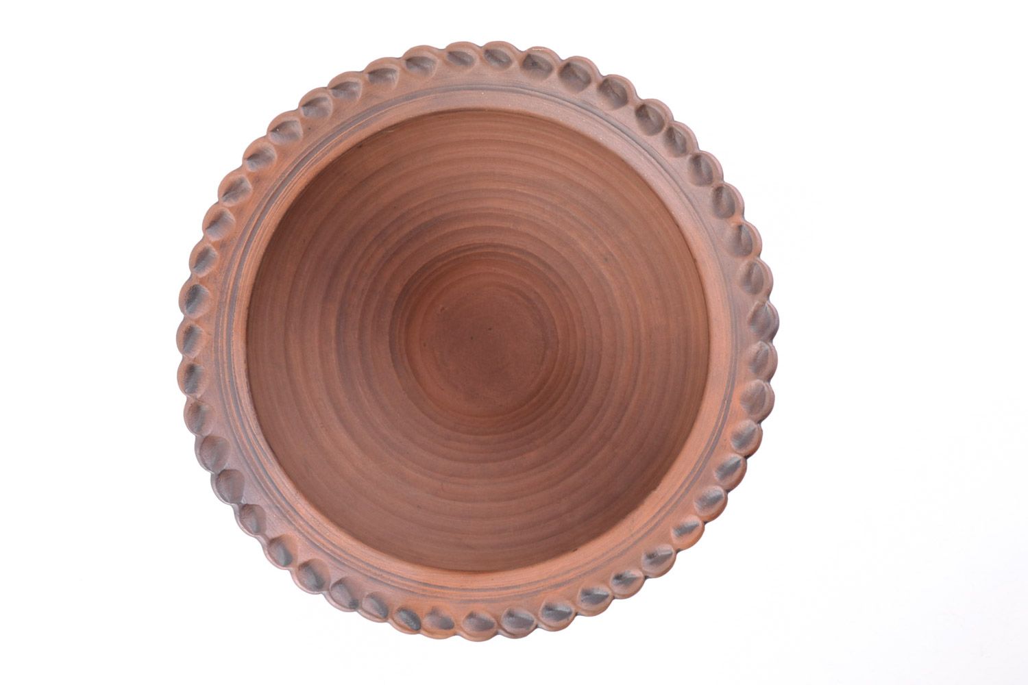 Pote de cerámica artesanal makitra 2 litros en la técnica de cocción a tráves de la leche  foto 3