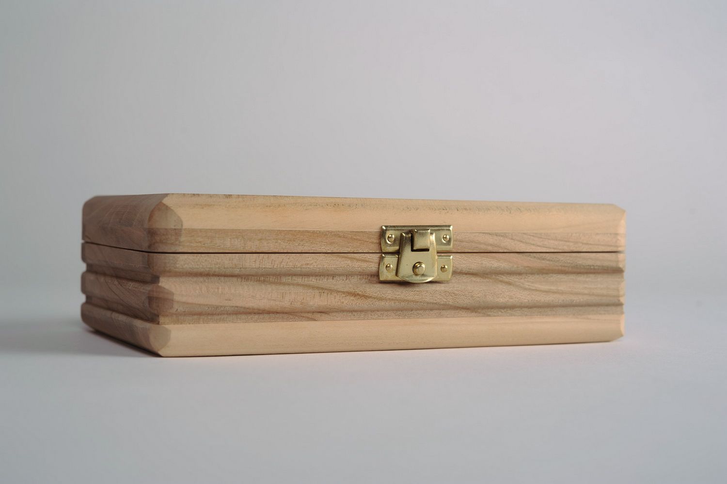 Coffret-ébauche fait main en bois photo 2