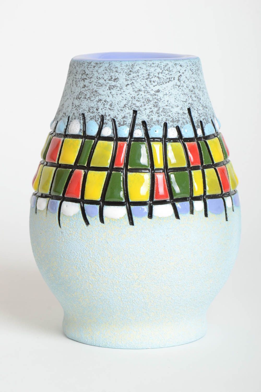 Керамическая ваза для цветов ручной работы ваза для цветов 800 мл красивая ваза фото 2