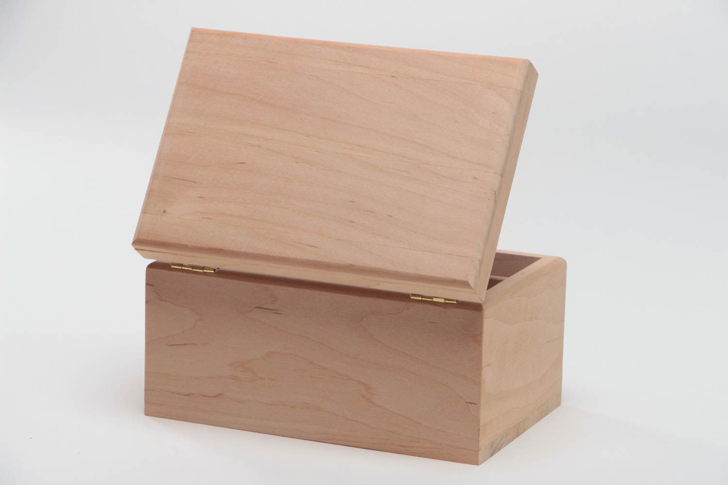 Caja de madera para decorar pieza en blanco para manualidades hecha a mano  foto 3