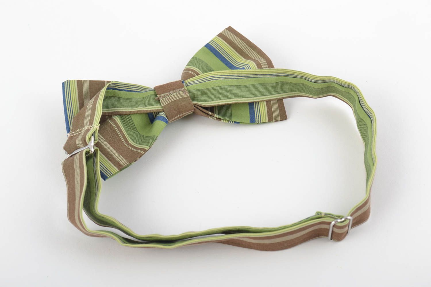 Corbata de moño artesanal de tela regalo original accesorio para hombre de moda foto 3