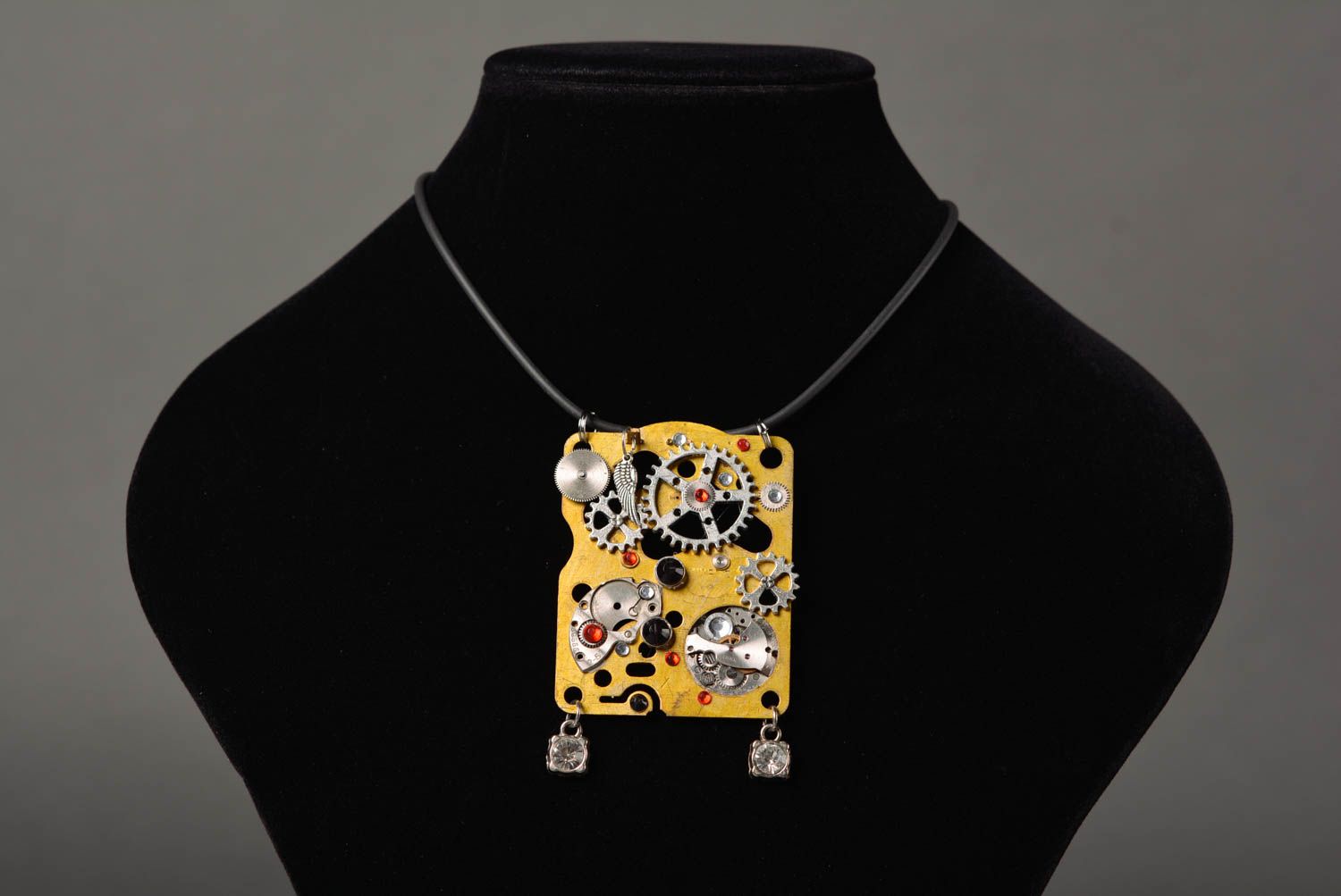 Handmade Hals Anhänger Steampunk Accessoires Modeschmuck Kette originell  foto 2