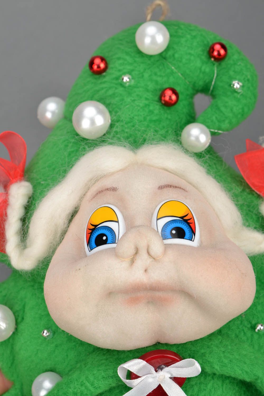 Handmade stuffed toy Christmas Tree Girl photo 3