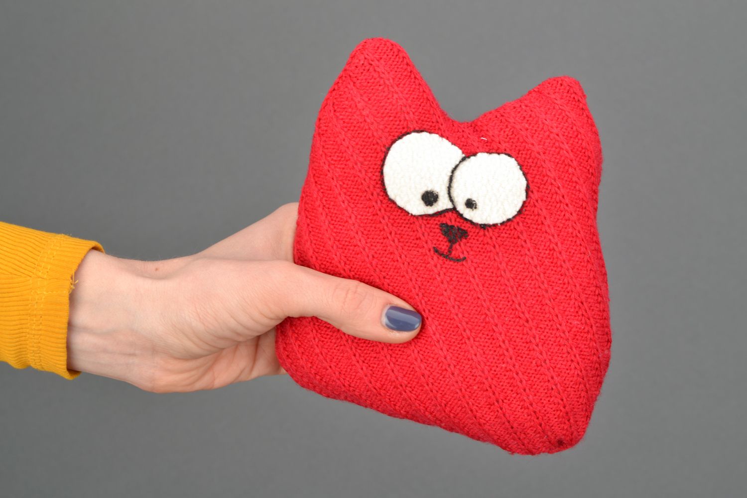 Мягкая интерьерная игрушка-подушка Красный кот фото 2