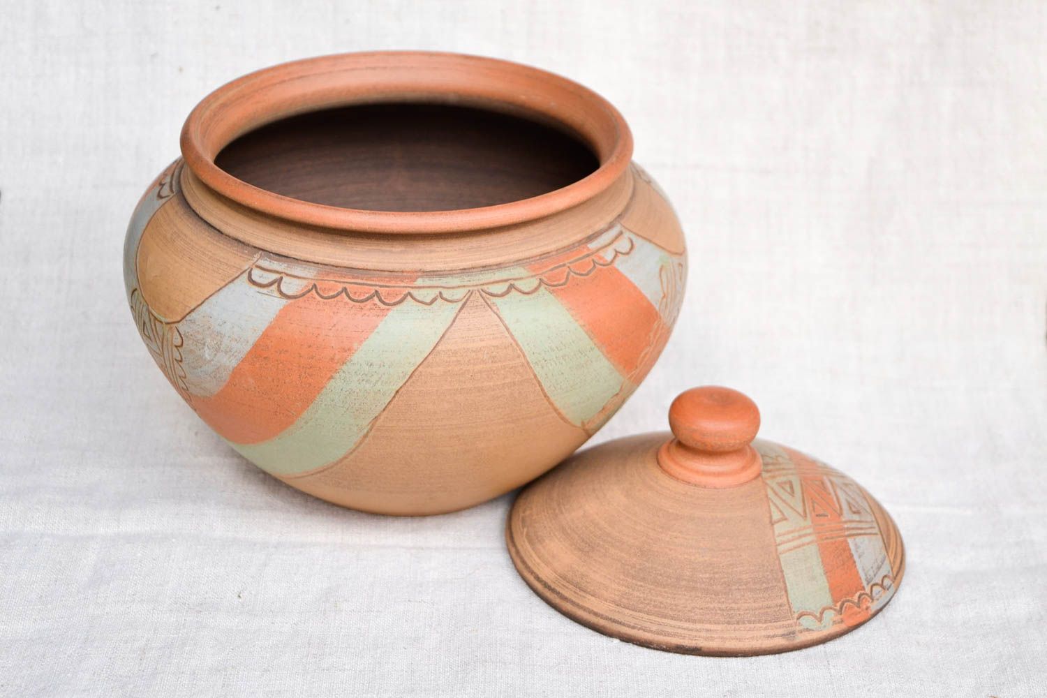 Handmade Schüssel mit Deckel Keramik Geschirr Küchen Deko Geschenk für Frauen foto 3