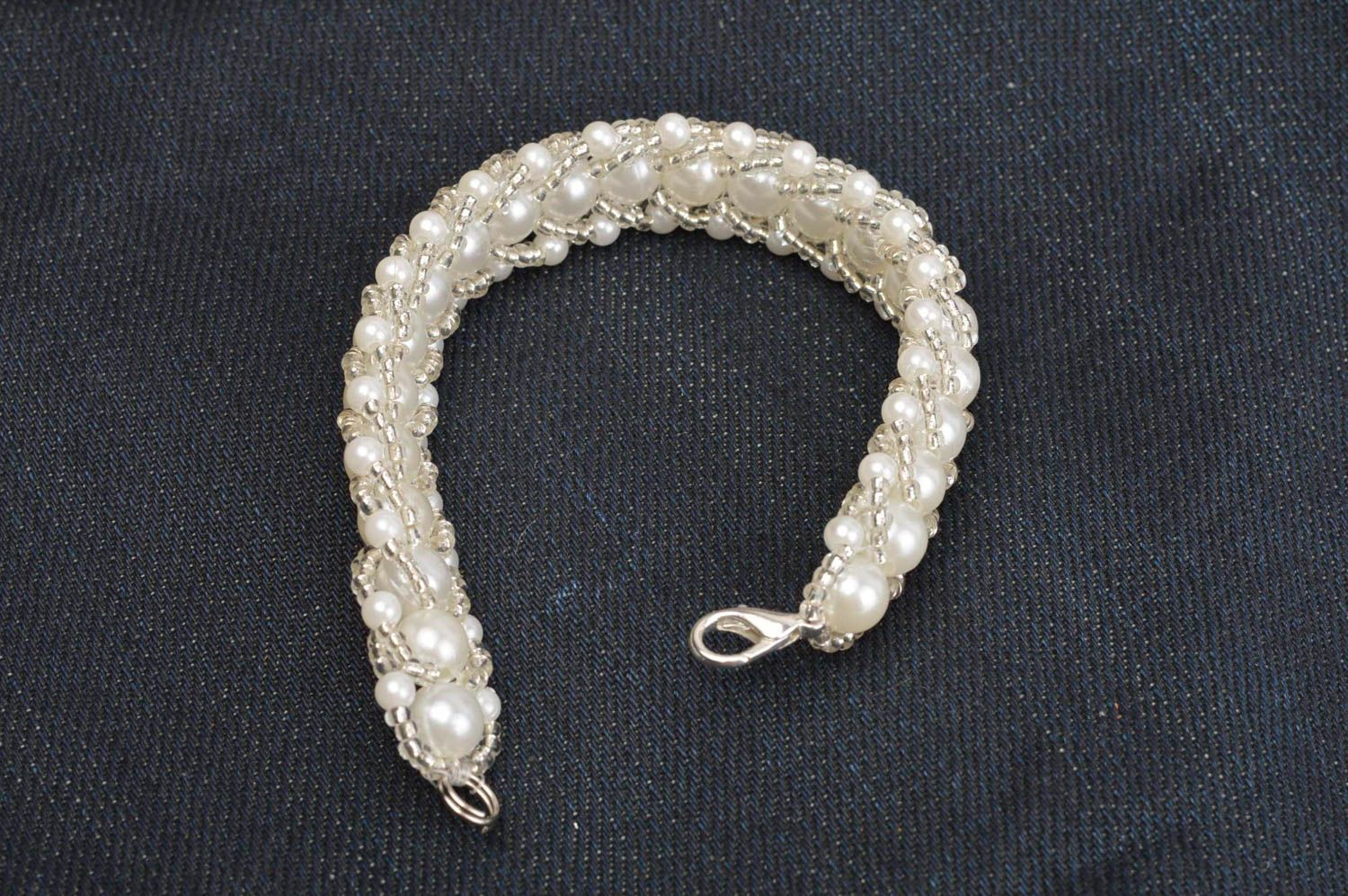 Hand-woven bracelet handmade seed bead bracelet fashion jewelry stylish bracelet photo 3