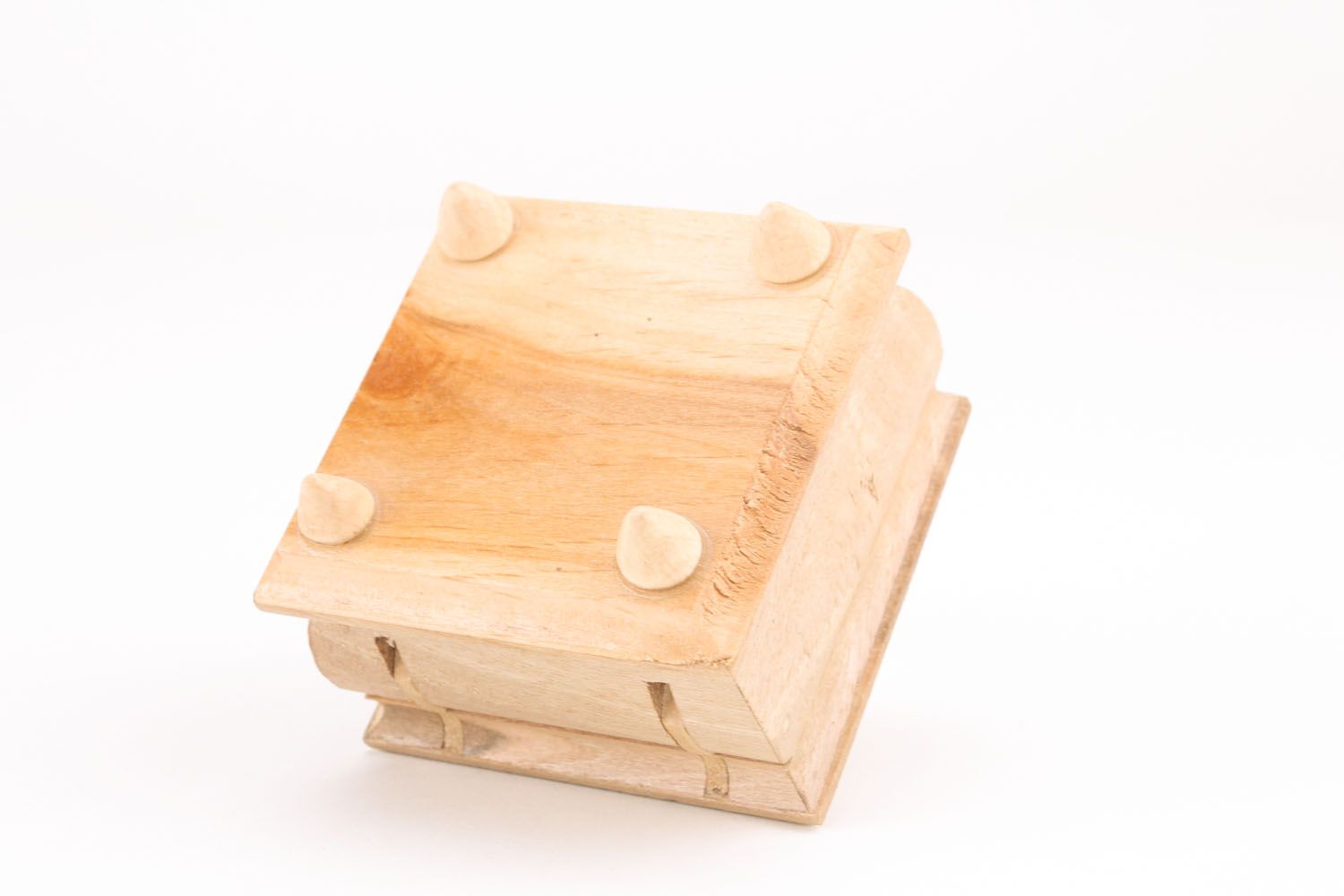 Petite boîte en bois artisanale faite main photo 2