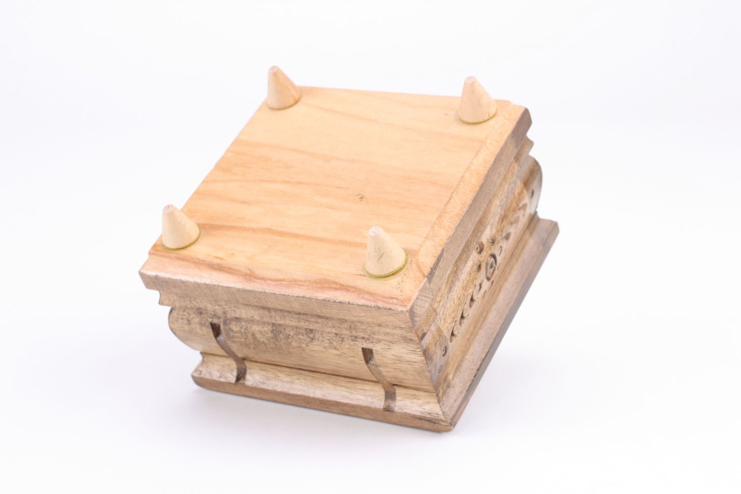 Petite boîte en bois artisanale faite main photo 3