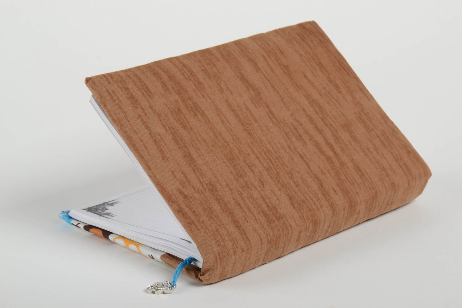 Designer notepad handmade textile notebook for recipes ideas for decor photo 3