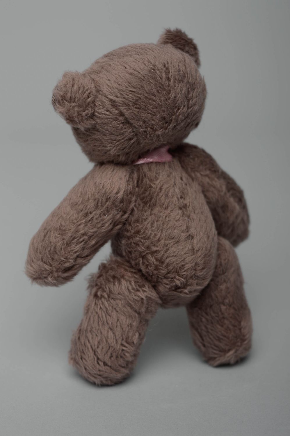 Designer toy made of fleece Brown Bear photo 5