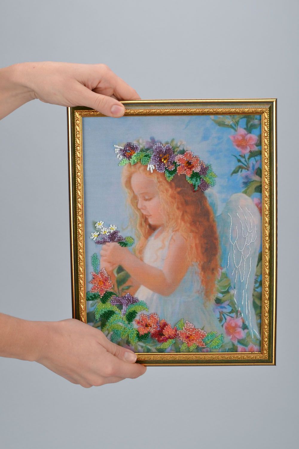Homemade embroidered picture Angel photo 1