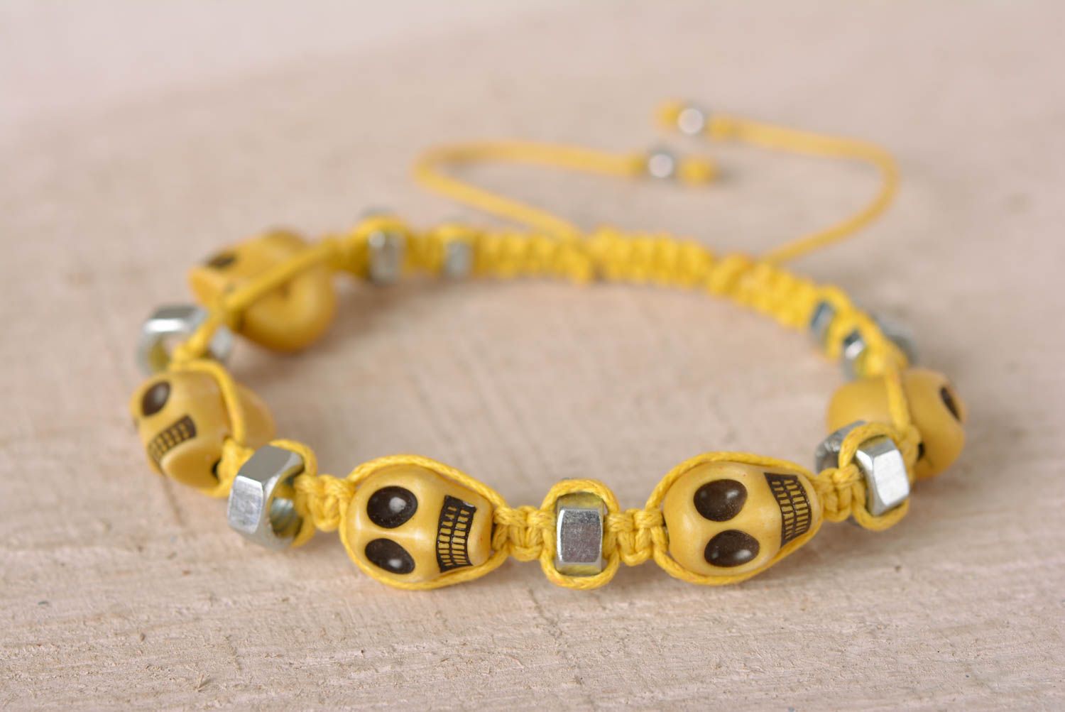 Hand-woven bracelet handmade macrame jewelry macrame bracelet for girls photo 1