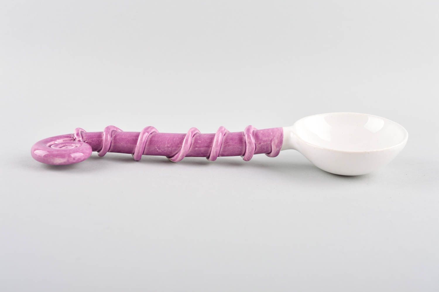 Handmade designer bright spoon eco friendly kitchenware ceramic spoon photo 3