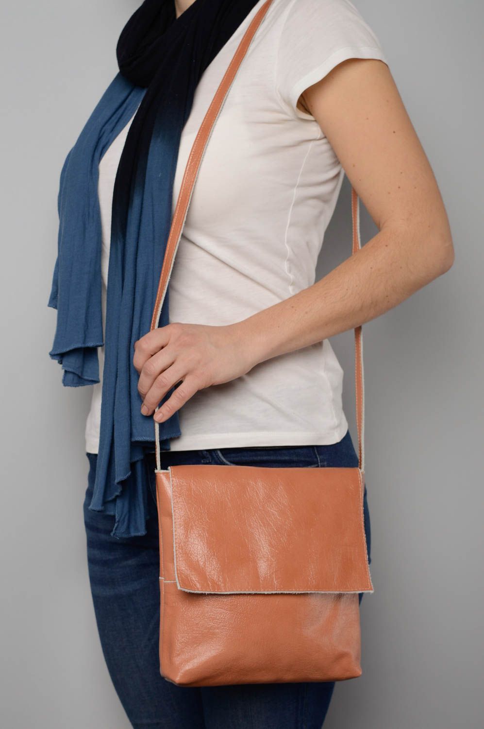 Casual leather purse Pastel photo 4
