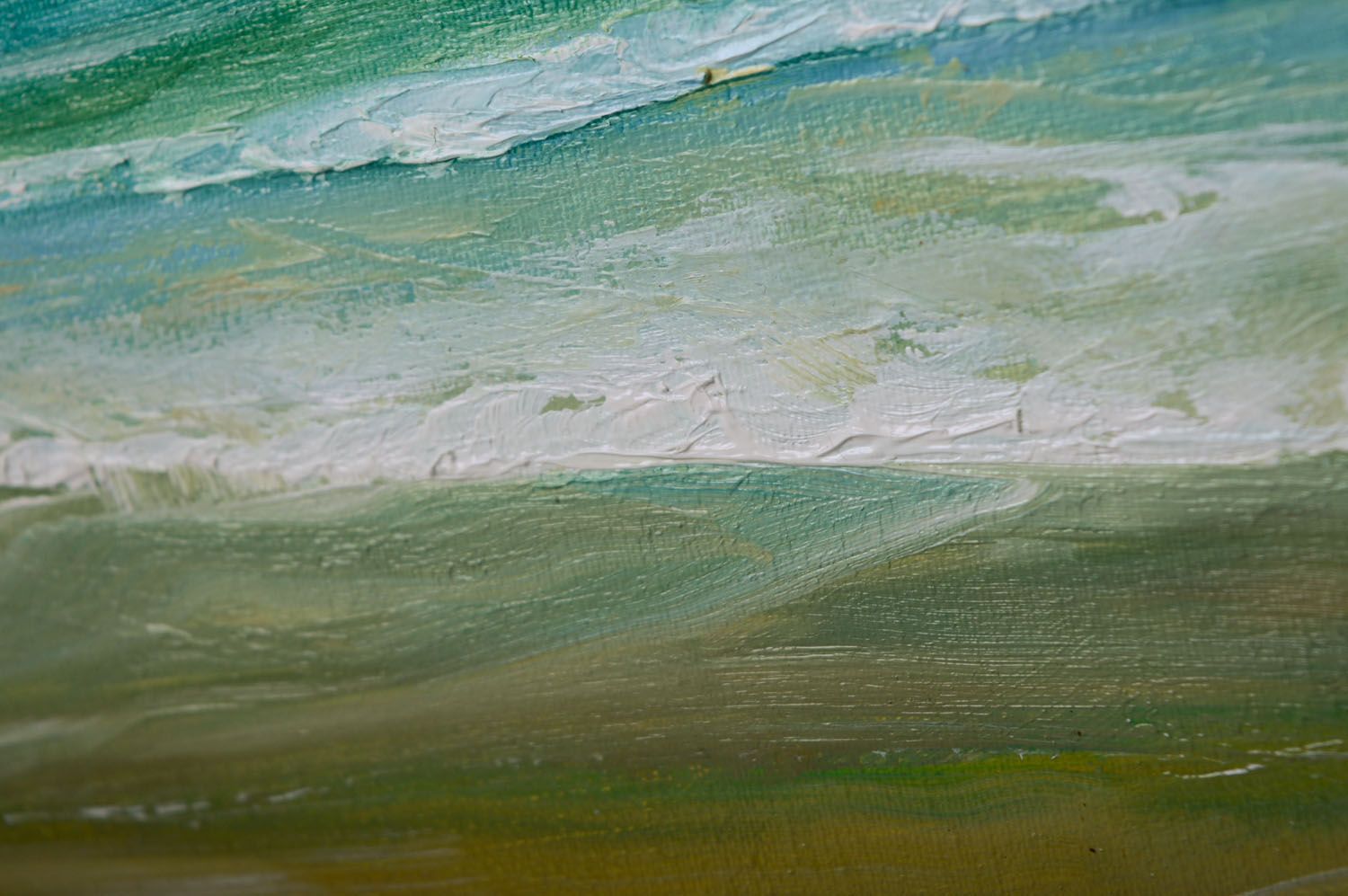 Gemälde mit Ölfarben Küste foto 3