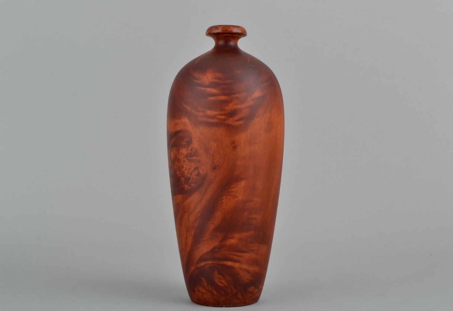 Vaso decorativo de madeira feito à mão foto 5