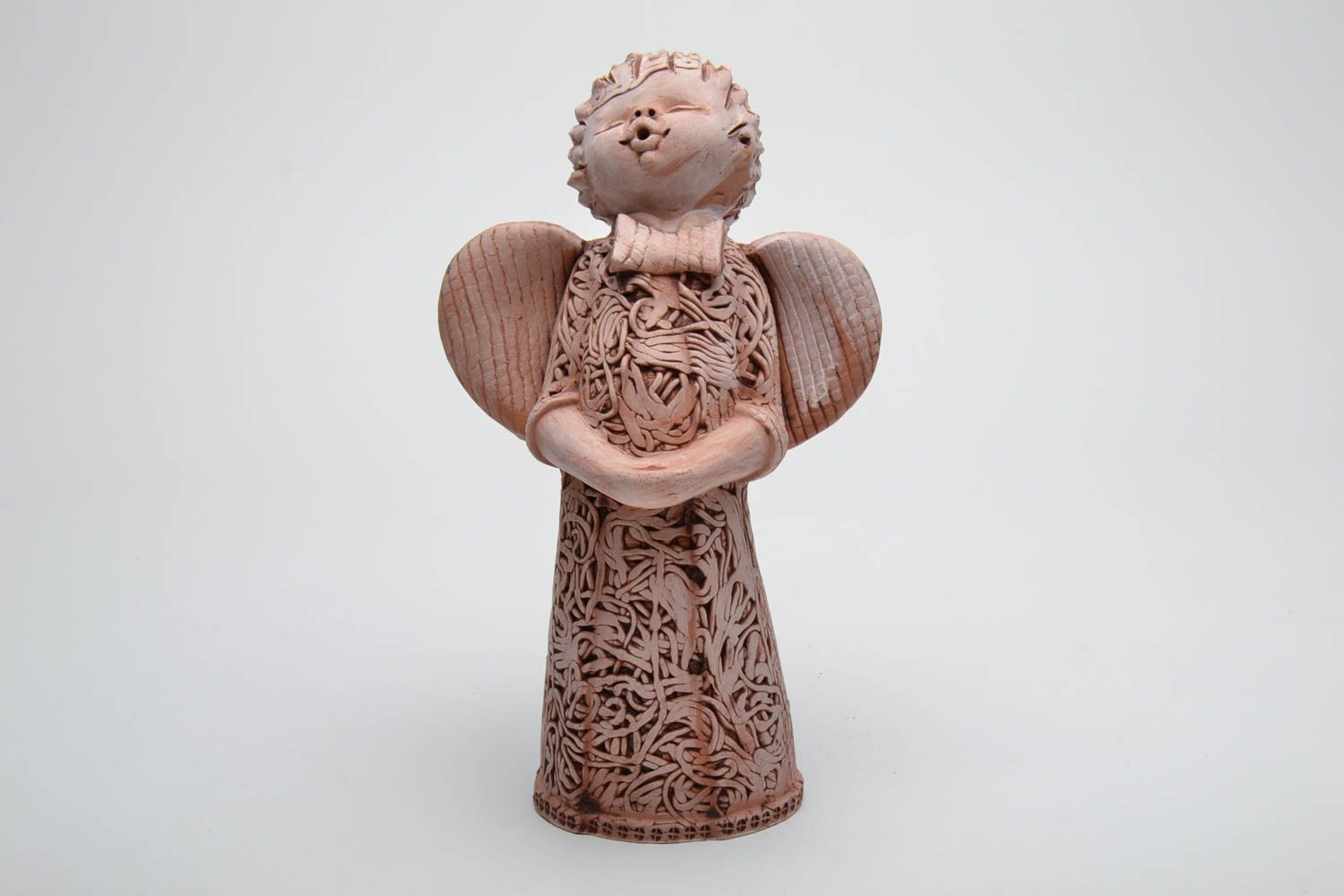 Фигурка из глины ангел ручная работа  фото 2