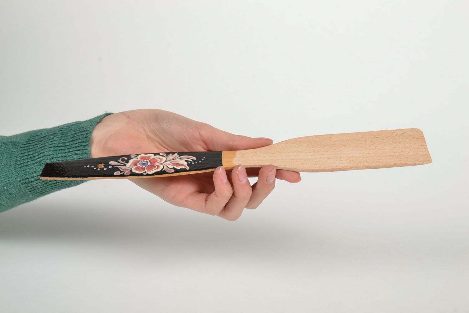 Painted wooden spatula photo 5