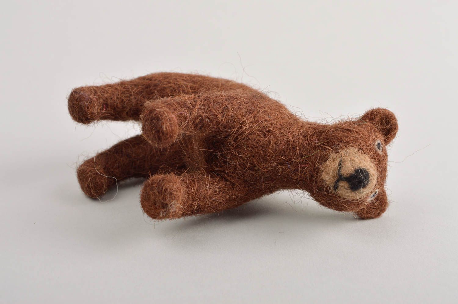 Bärchen Kuscheltier handmade natürliches Spielzeug Geschenk Idee für Kinder foto 5