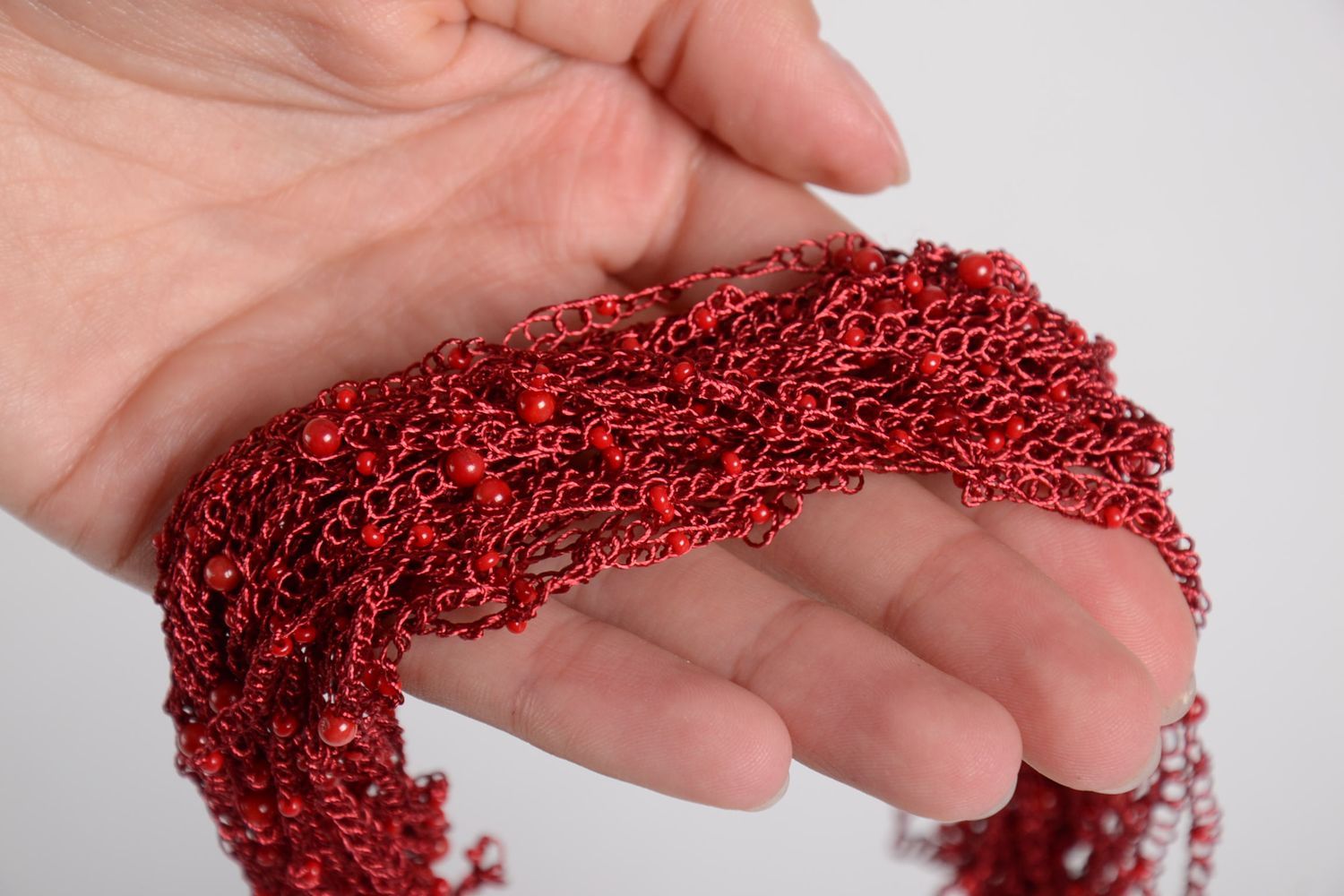Beautiful jewellery handmade crochet necklace cool jewelry designs small gifts photo 9