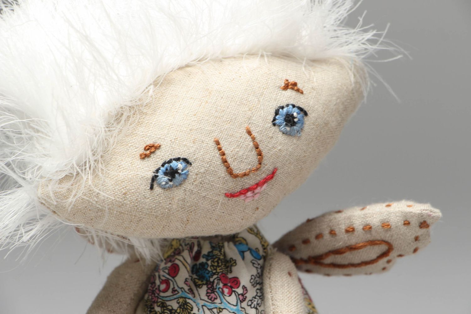 Авторская кукла текстильная для интерьера Ангел  фото 2