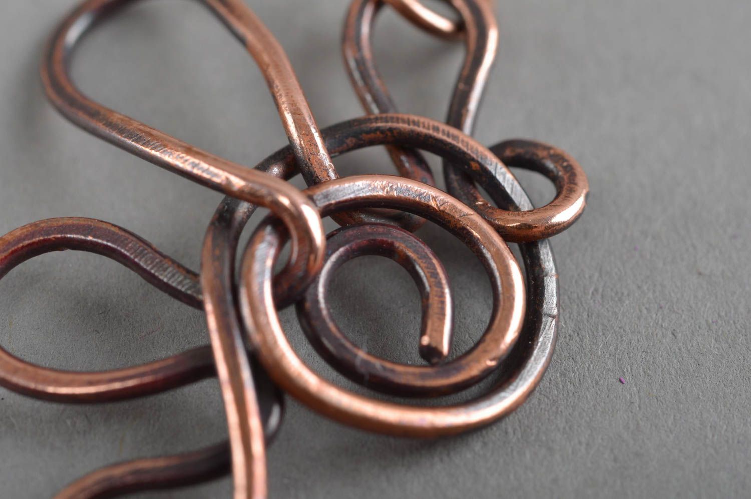 Llavero hecho a mano de cobre accesorio para llaves regalo original colgante foto 5