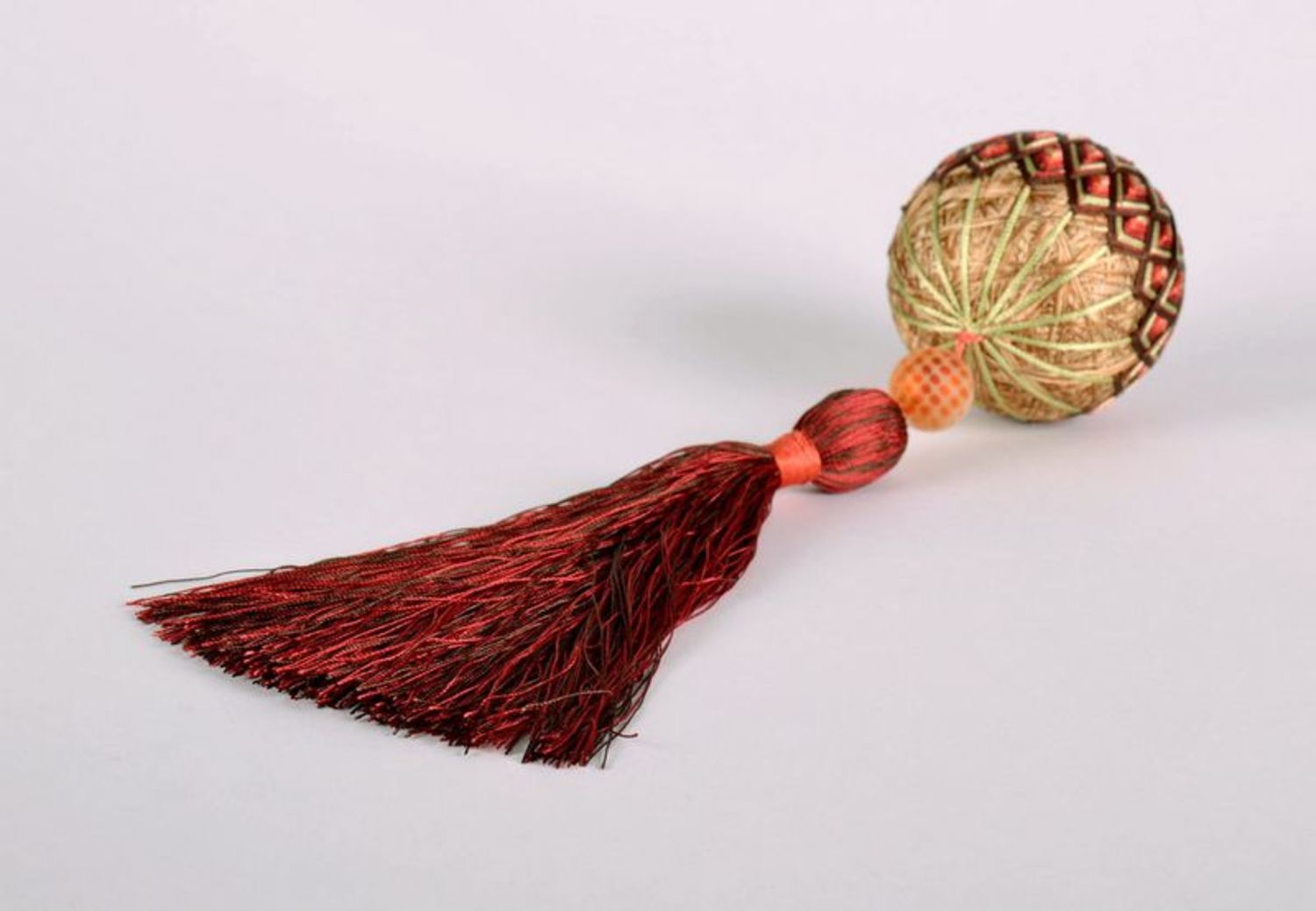 Pingente Temari no estilo oriental brinquedo da árvore bola foto 3