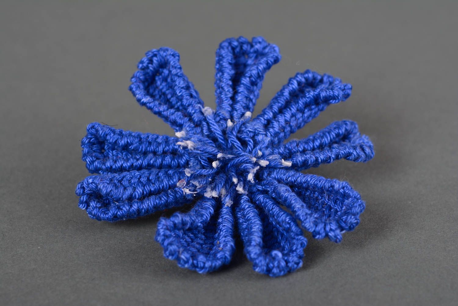 Schmuck handgemacht Blumen Haargummi Mädchen Haarschmuck Mode Accessoires blau foto 5