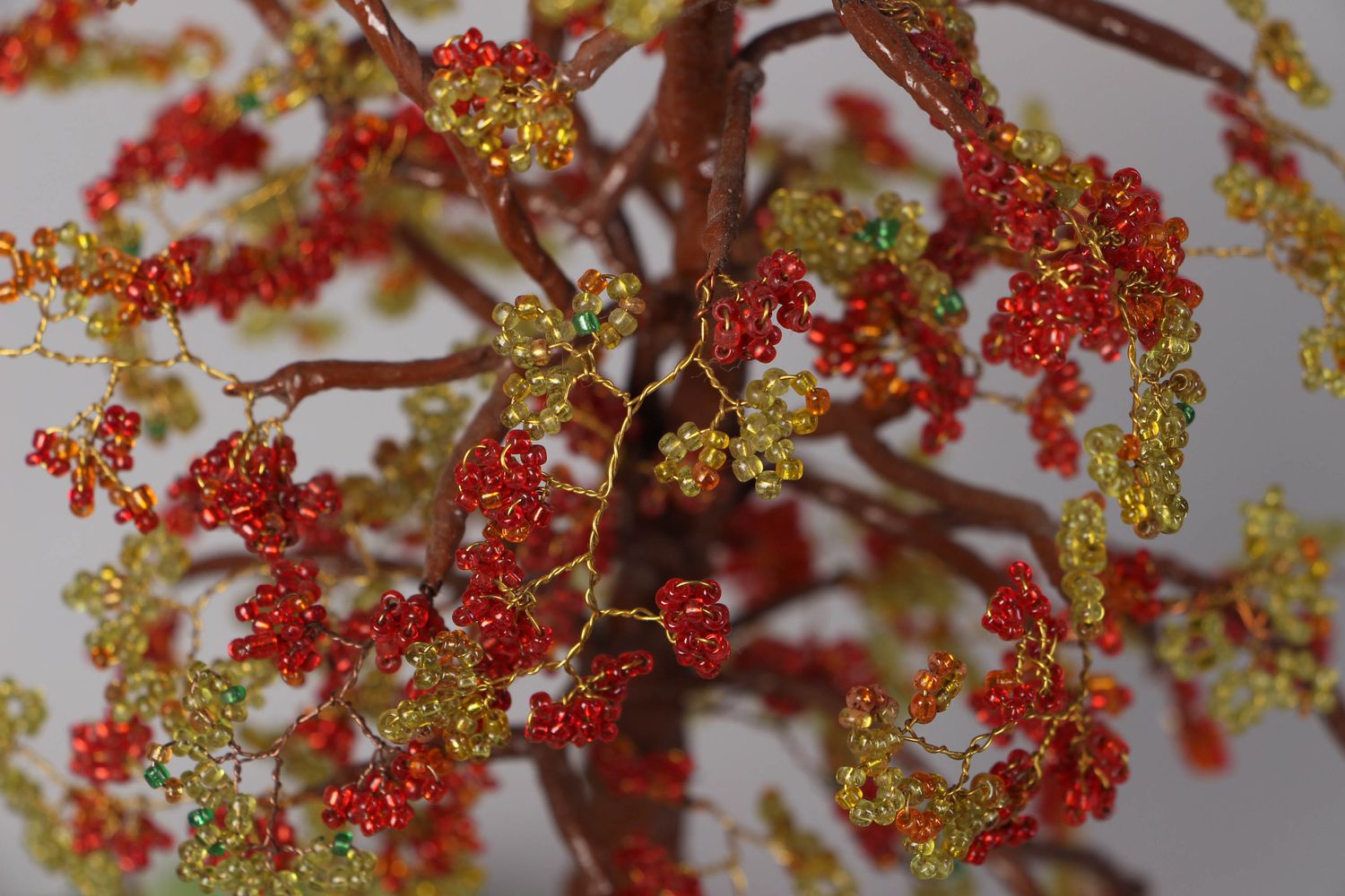 Decorative beaded tree Guelder Rose at the Pond photo 1