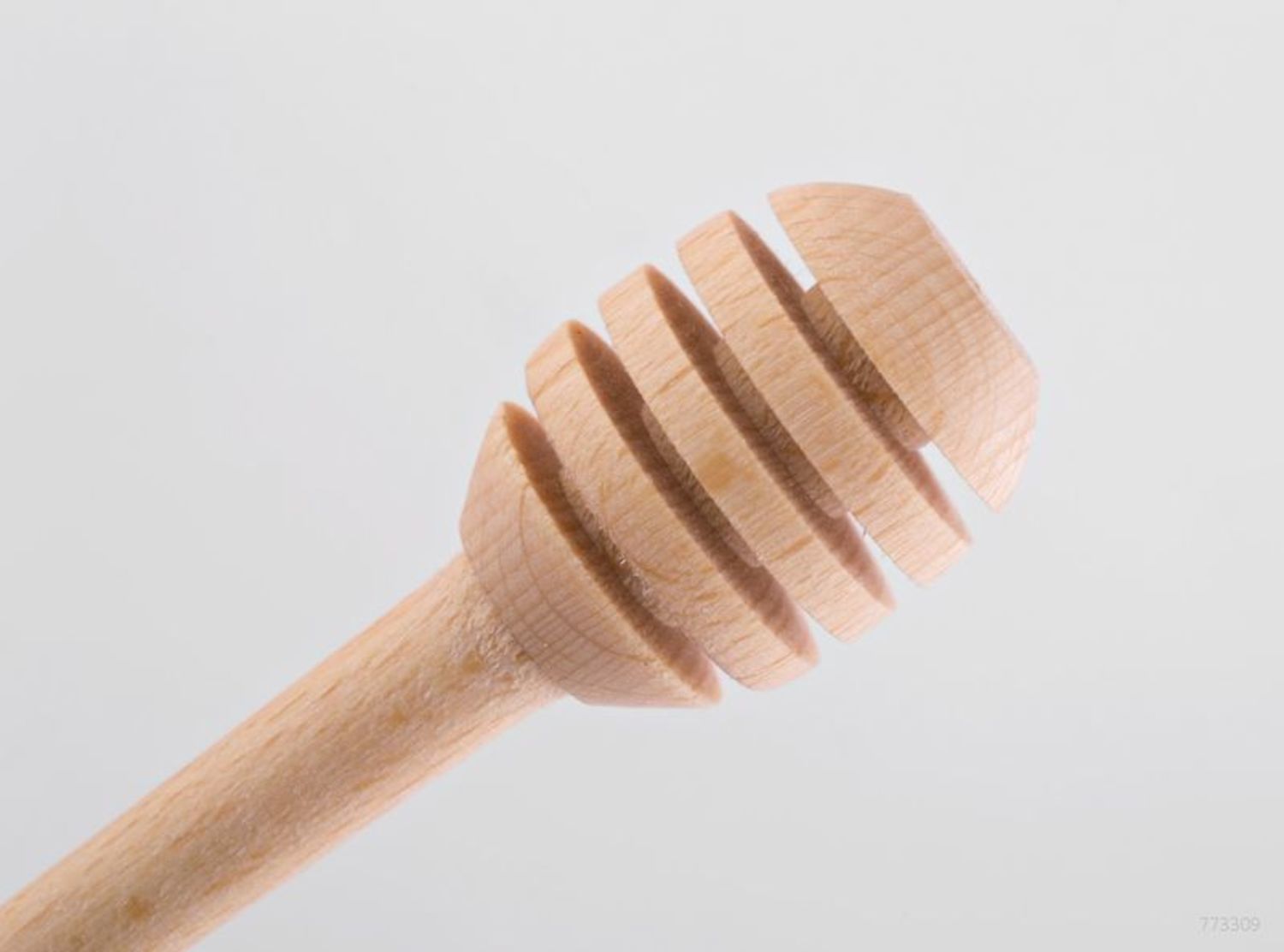 Bacchetta di legno per il miele fatta a mano Cucchiaio per miele di legno
 foto 4