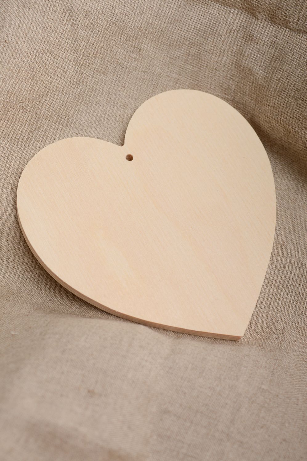 Plywood craft blank in the shape of heart photo 1